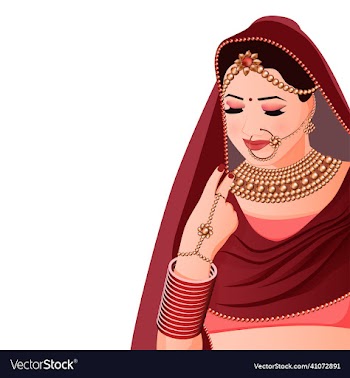 women in traditional indian bridal look