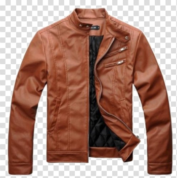 Women Leather Jacket PNG Pic