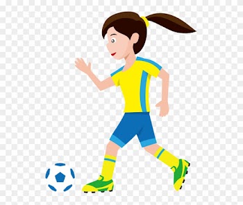 Women Playing Soccer Women Soccer Clipart - Muñequitas Jugando Futbol