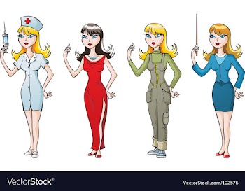 Women-professionals vector image