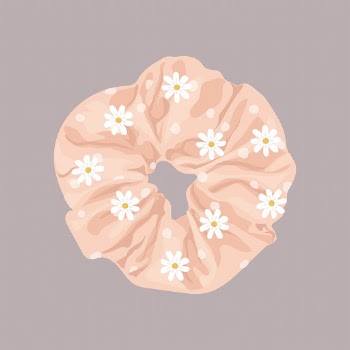 Women&rsquo;s scrunchie collage element, feminine | Free Vector Illustration - rawpixel