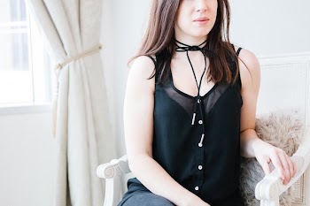 Women's Black Choker Necklace