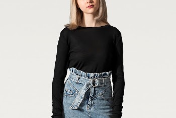 Women's black sweater, winter apparel | Free Photo - rawpixel
