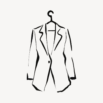 Women's blazer collage element, drawing | Free Photo - rawpixel
