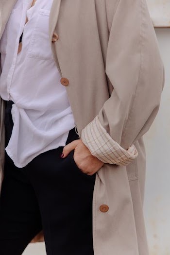 women's brown overcoat