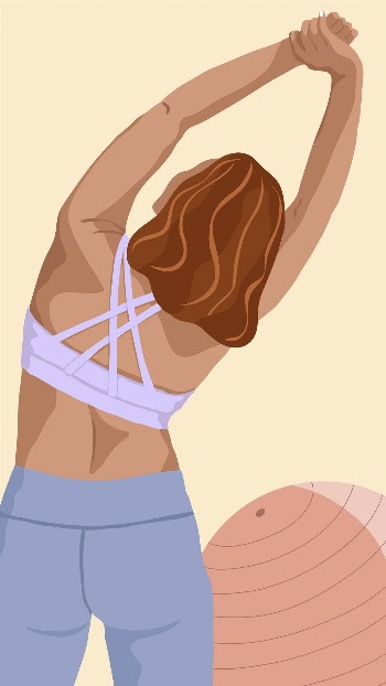 Women's health mobile wallpaper, aesthetic | Free Photo Illustration - rawpixel