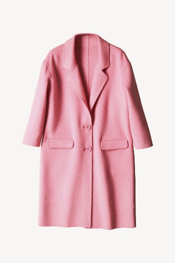 Women's pink coat, formal fashion | Free PSD - rawpixel