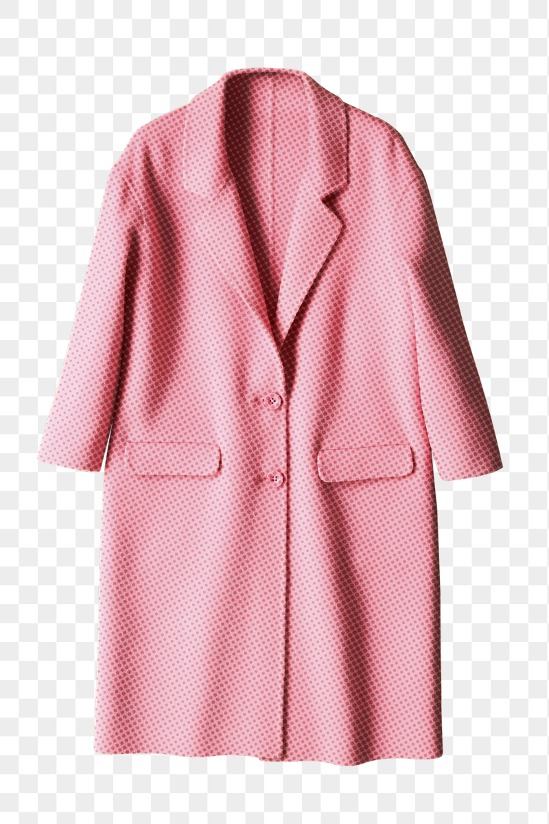Women's pink coat png sticker, | Free PNG - rawpixel