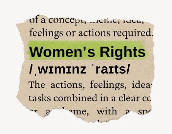 Women's rights ripped dictionary, editable | Free PSD - rawpixel