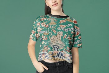 Women's t-shirt mockup, Chinese New | Free PSD Mockup - rawpixel