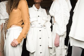 women's white button-up coat