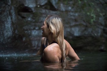 women swimming