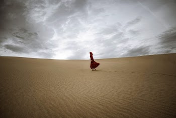 Women Walking in Desert