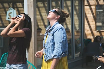 Women Watch Eclipse
