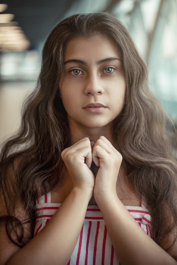 Women Wearing Red and Whit Stripe Sando