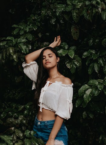 Women Wearing White Off-shoulder Top