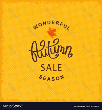 Wonderful autumn season sale vector image