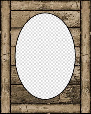 Wonderful Days Scrapkit, brown wooden frame transparent background PNG clipart