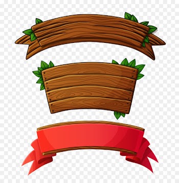 Wood Banner Plank Logo - Wood sign 