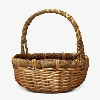 Wood basket collage element psd | Free PSD - rawpixel