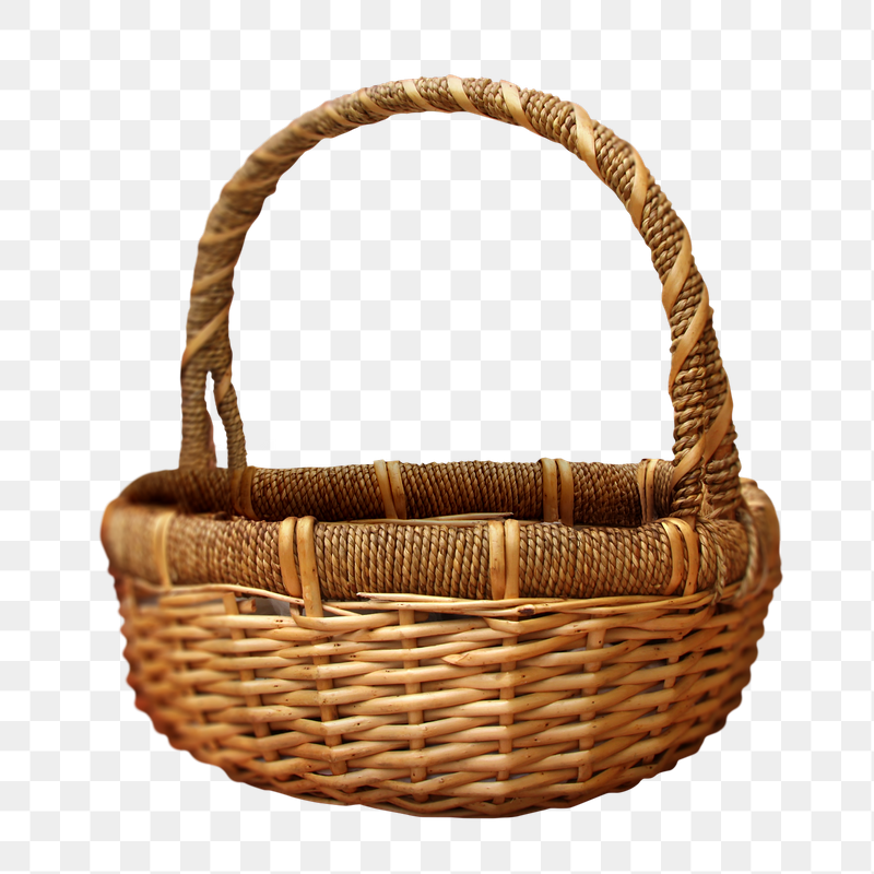 Wood basket png sticker, transparent | Free PNG - rawpixel