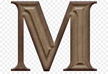 Wood carving Sculpture - Wood carving letters M 