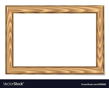 Wood frame vector image