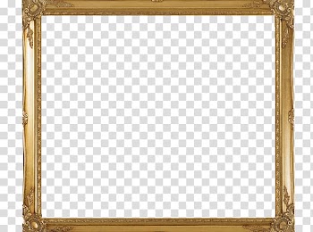 Wood Framing Icon, Gold Frame transparent background PNG clipart