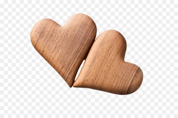 wood heart finger hardwood beige