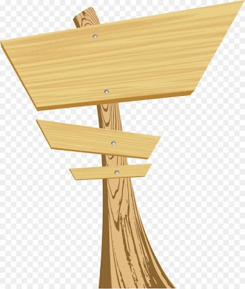 Wood Sign - Direction sign 
