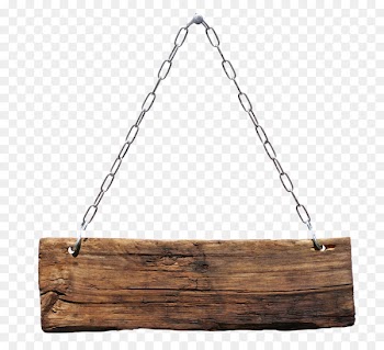 Wood Sign Stock photography Plank - Hanging signpost 