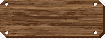 Wood stain Varnish Rectangle Brown - Perforated wooden signboard 