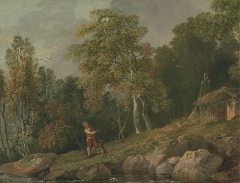 Wooded Landscape with a Boy | Free Photo - rawpixel