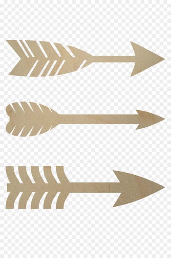 Wooden Arrow Shape Cutting - tribal arrow 