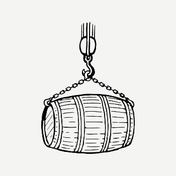Wooden barrel clipart, vintage object | Free PSD Illustration - rawpixel