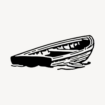 Wooden boat clipart, vintage hand | Free Vector - rawpixel