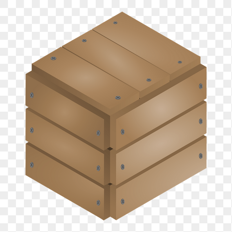 Wooden box png sticker illustration, | Free PNG - rawpixel