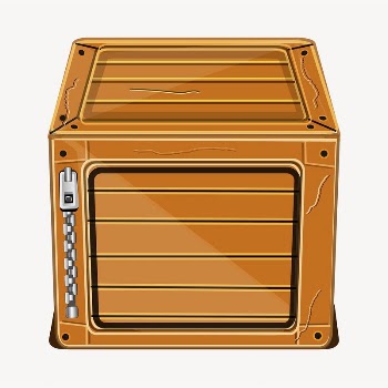 Wooden box sticker, object illustration | Free PSD - rawpixel