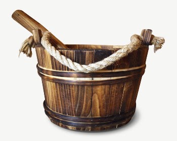 Wooden bucket collage element psd | Free PSD - rawpixel