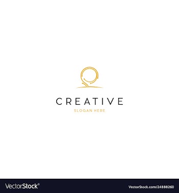 Wooden capital golden creative business logo vector image