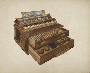 Wooden Cash Register (ca.1942) by Wilbur | Free Photo - rawpixel