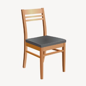 Wooden chair clip art, object | Free Photo - rawpixel