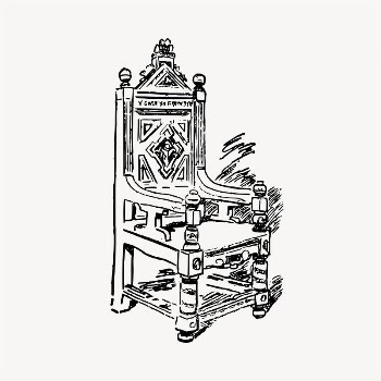 Wooden chair clipart, vintage hand | Free Vector - rawpixel