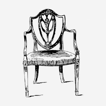 Wooden chair drawing, furniture vintage | Free Photo - rawpixel