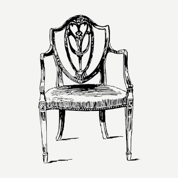 Wooden chair drawing, furniture vintage | Free PSD - rawpixel