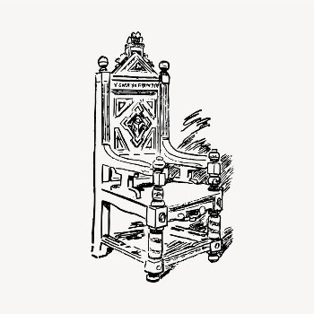 Wooden chair drawing, vintage illustration | Free PSD - rawpixel