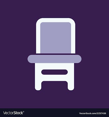 Wooden chair isolated vector image