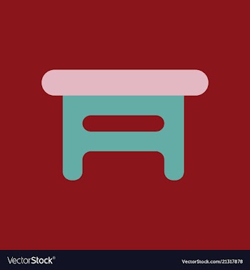 Wooden chair isolated vector image