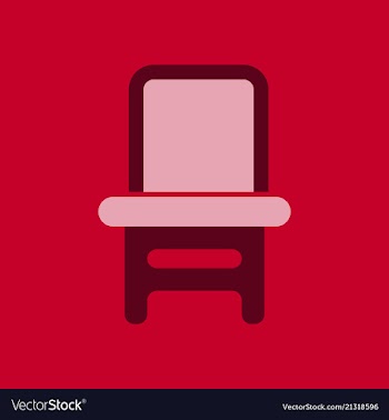Wooden chair isolated vector image