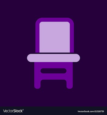Wooden chair isolated vector image